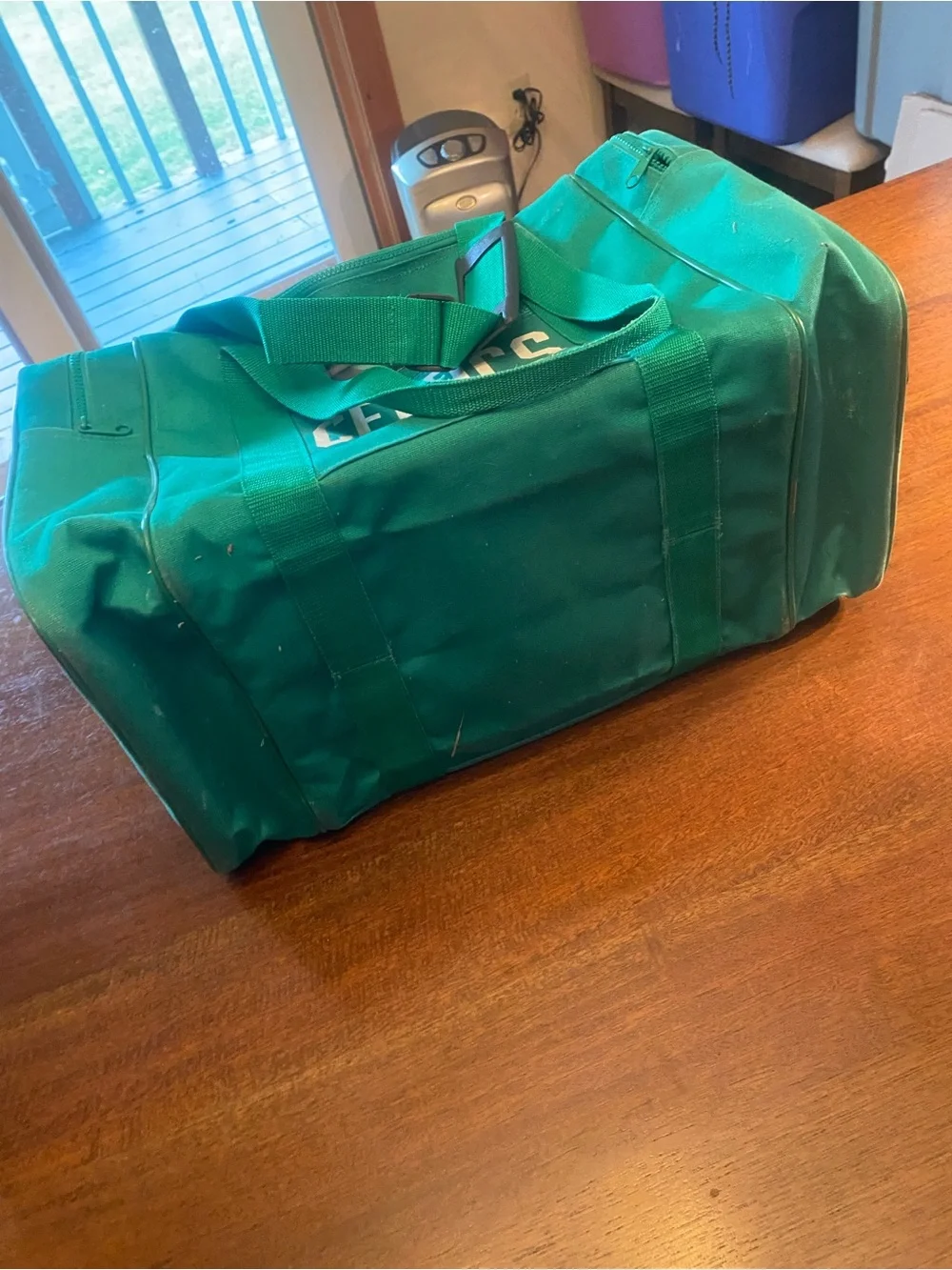 Vintage 80s Starter Boston Celtics NBA green Duffle Gym Travel Bag